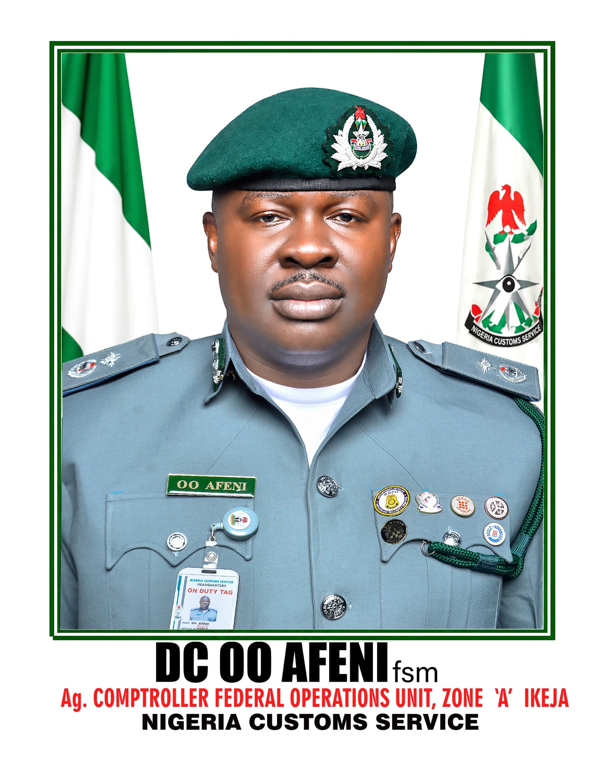 Afeni Moves Against Smugglers, Revenue Leakages at Customs Zone A — Timothy Paul Okorocha